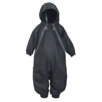 Calikids - Combinaison de Pluie imperméable avec doublure de polar - Noir